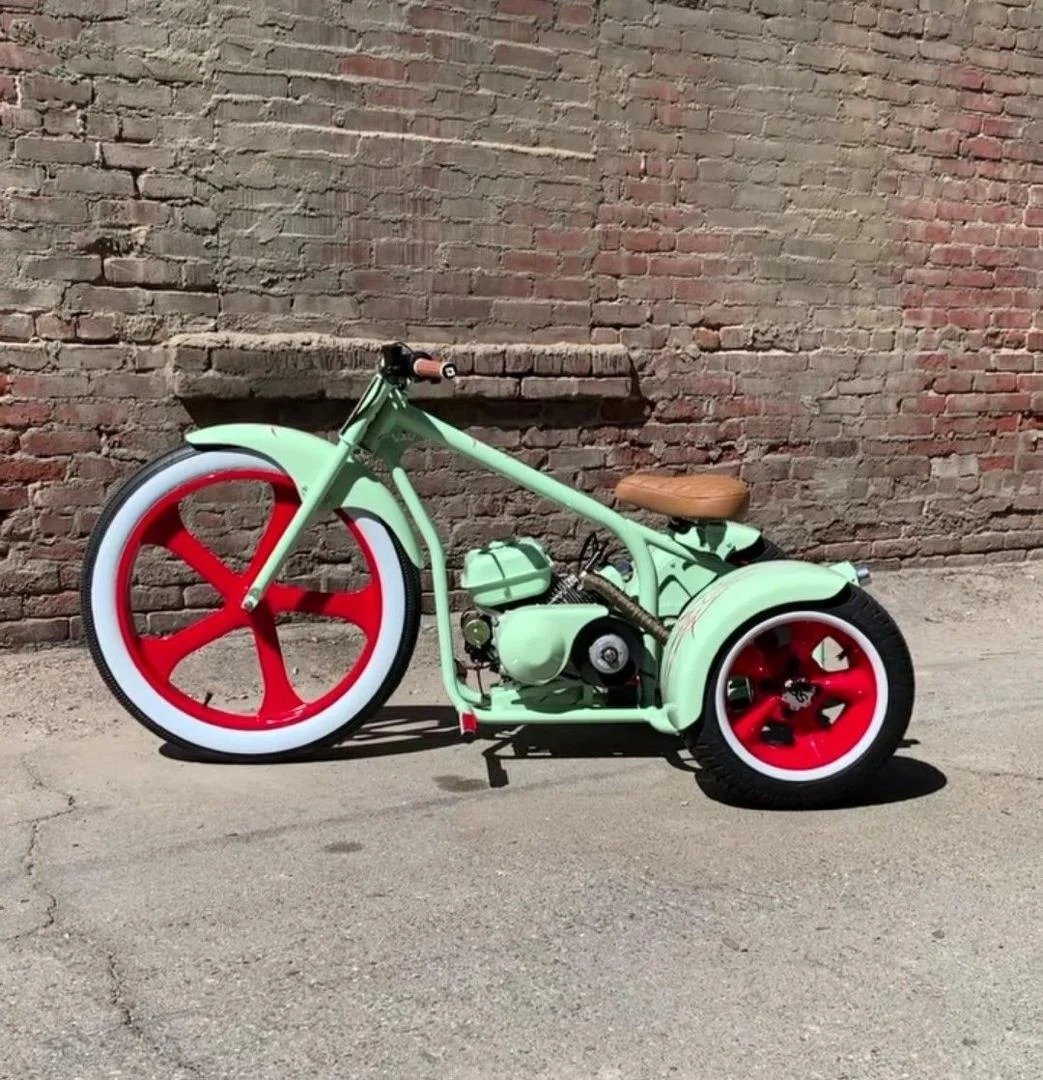 Green Mini Trike (Red Wheeler) – High-Performance Maxi Mini Trike
